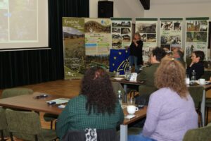 Iva Bufková, the expert guarantor of LIFE for MIRES, showed the main results in restoration actions.